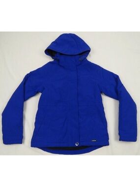 NWOT Lands End Waterproof Squall Blue Womens Hooded Full Zip Parka Coat Jacket
